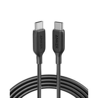 Anker POWERLINE III สายเคเบิล USB-C เป็น USB-C สีดํา 3 ฟุต 6 ฟุต