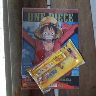 ONE PIECE แฟ้มอ่อน A4  BANPRESTO กระเป๋าดินสอ ดินสอกด ยางลบไม้บรรทัด ลิขสิทธิ์แท้