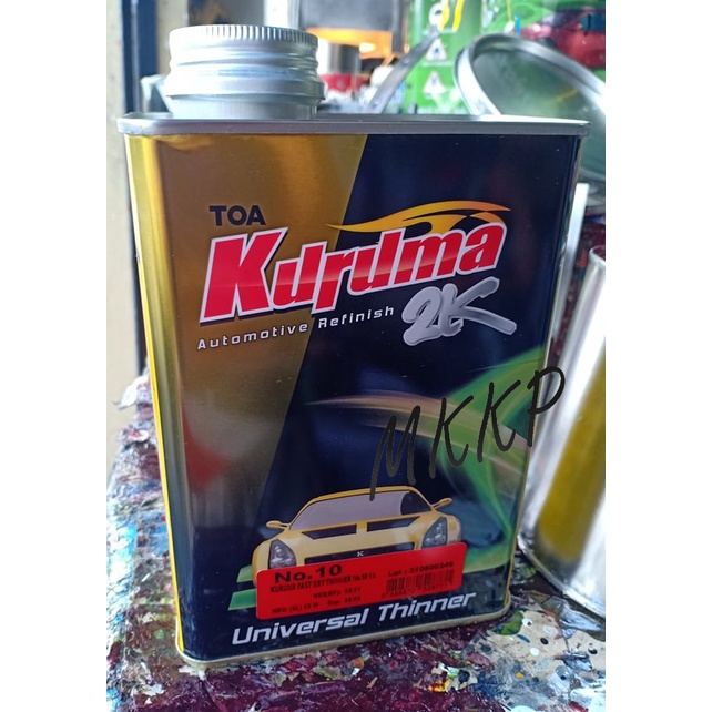 ทินเนอร์ 2K TOA KURUMA(คูลูม่าร์) #10 (ขนาด 1 ลิตร) ทินเนอร์ผสมสี ทินเนอร์ผสมสี2k ทินเนอร์ผสมสีรถยนต