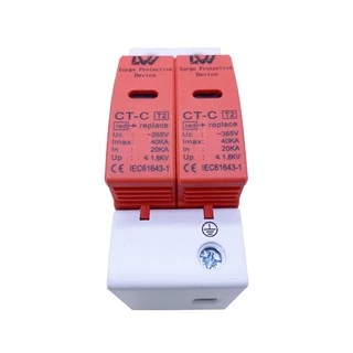 SPD AC 2Pป้องกันฟ้าผ่า surge protective Device พร้อมส่งที่ไทย LW