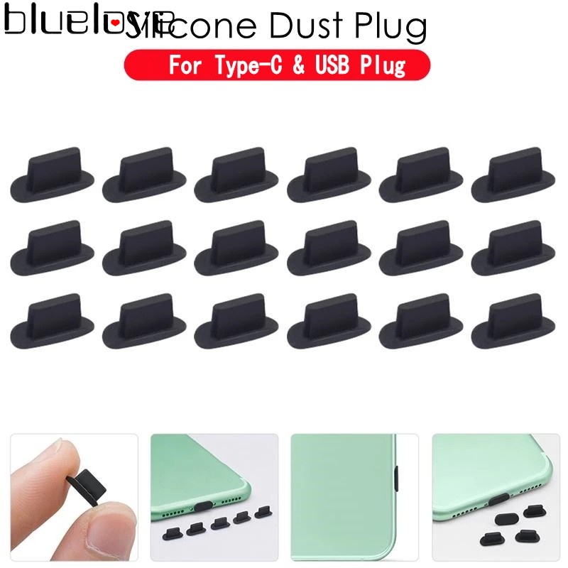 ปลั๊กกันฝุ่น Type-C & USB กันน้ํา / พอร์ตชาร์จ ปลั๊กซิลิโคน สําหรับสมาร์ทโฟน Type-C & USB Android