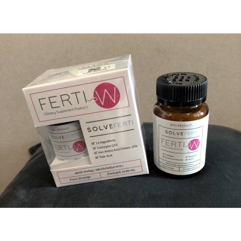 Solve Ferti W วิตามินบำรุงรังไข่ ช่วยคงความสาว ชะลอความชราสำหรับผู้หญิง