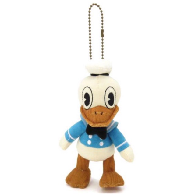 แท้ 100% จากญี่ปุ่น พวงกุญแจ ดิสนีย์ โดนัลด์ ดั๊ก Disney Donald Duck Plush Doll Ball Chain
