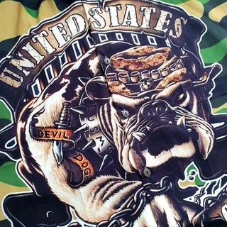 BWM010 United States Marine Corps - Dods of war เสื้อเชิ้ตคอปก ไม่มีกระเป๋า ผ้าไหมอิตาลีใส่สบาย