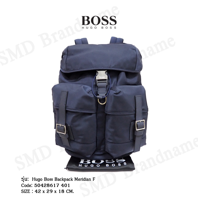 HUGO BOSS กระเป๋าเป้สะพายหลัง รุ่น Hugo Boss Backpack Meridian F Code: 50428617 401