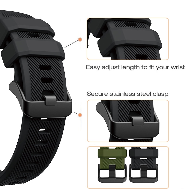 for amazfit t rex 2 สาย สายนาฬิกาสายซิลิโคน สายสำรอง huami amazfit t - rex 2 สายรัด สายรัดข้อมือกีฬา