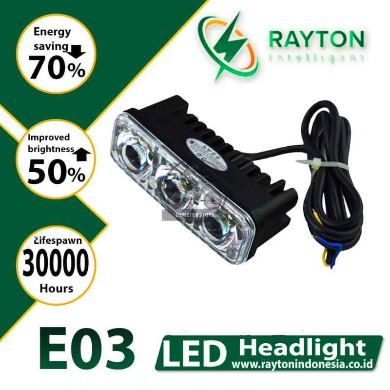 Rayton E03-Flash RTD ไฟยิง Led 10W DC9-85V E03FLASH