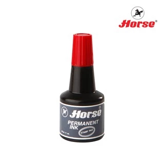 HORSEตราม้า หมึกเติมแท่นประทับตรา ชนิดกันน้ำ จำนวน 1 ขวด