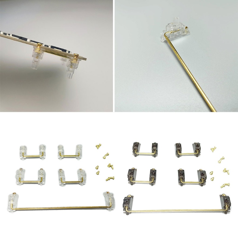 R * คีย์บอร์ด V2 Stabilizer ชุบทองชุบทอง Pcb สกรู
