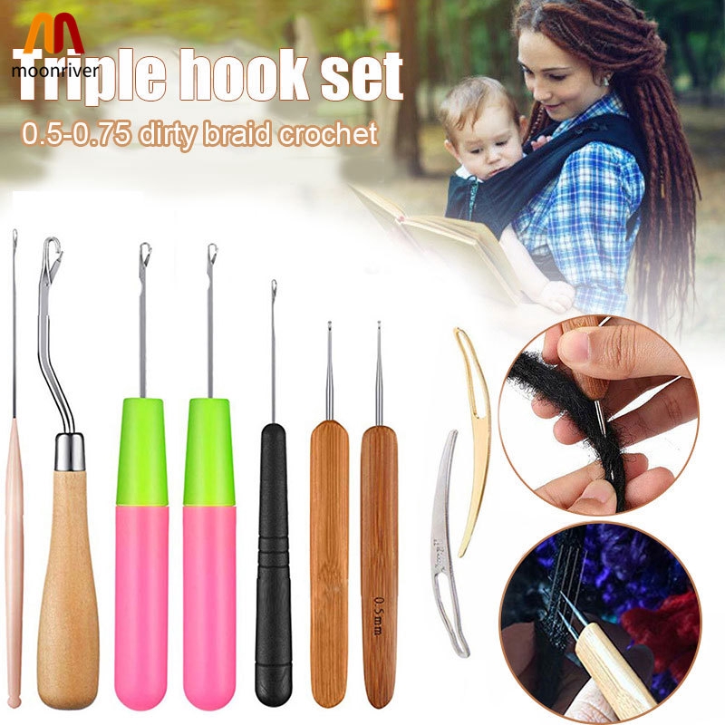 Dreadlock Crochet Needle Soft Touch Steel Dreadlocks Crochet Hook Hair ...