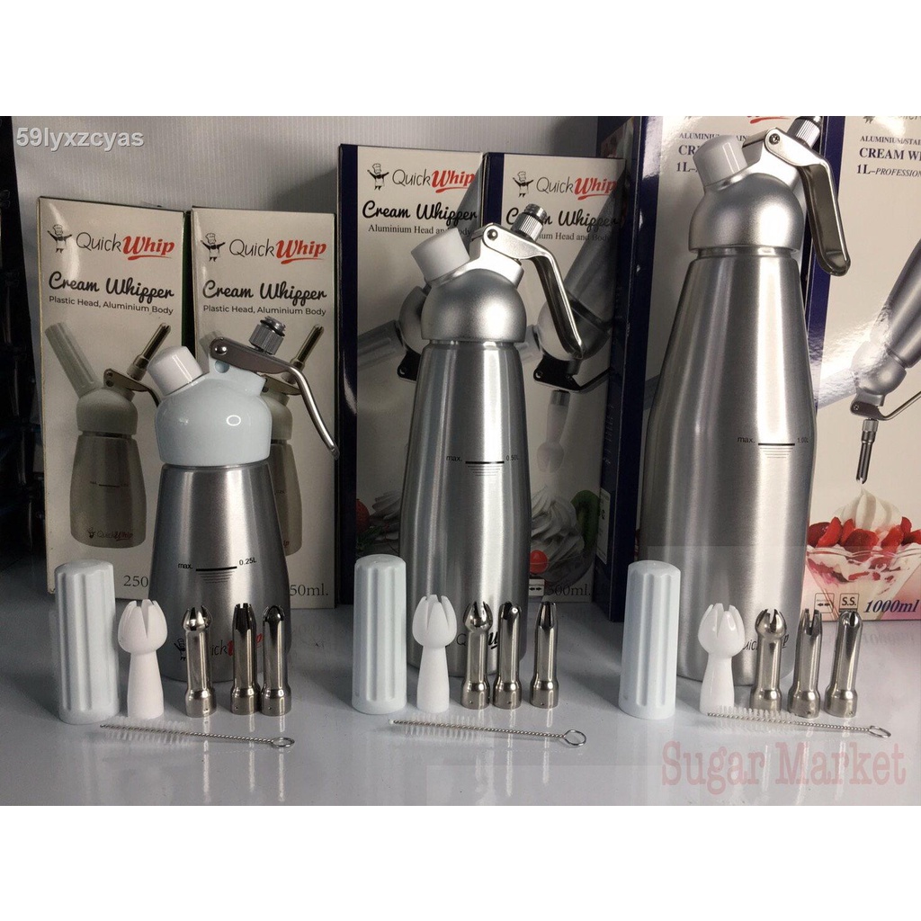 กระบอกวิปครีม Cream whipper 250ml,500ml,1000ml ยี่ห้อ Quick whip