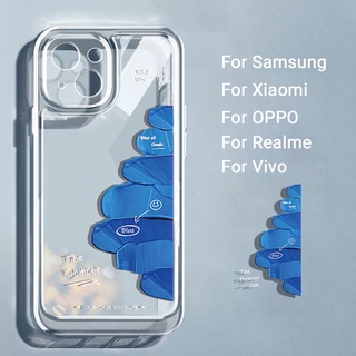 เคส for Samsung A12 S22 Ultra A53 A22 A52 A20 A10S A20S A51 A50 A03 S21 FE ฝาครอบกล้องกันกระแทกทาสีศิลปินภาพวาดสีกรณี