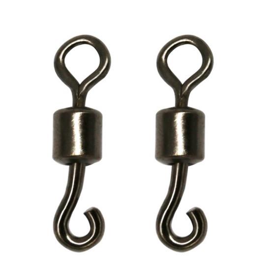 15Pcs/lot Hard Brass Alloy Opening Swivel Pin Solid Connector Rings Accessory Fishing Tackle size 6 8 10 12