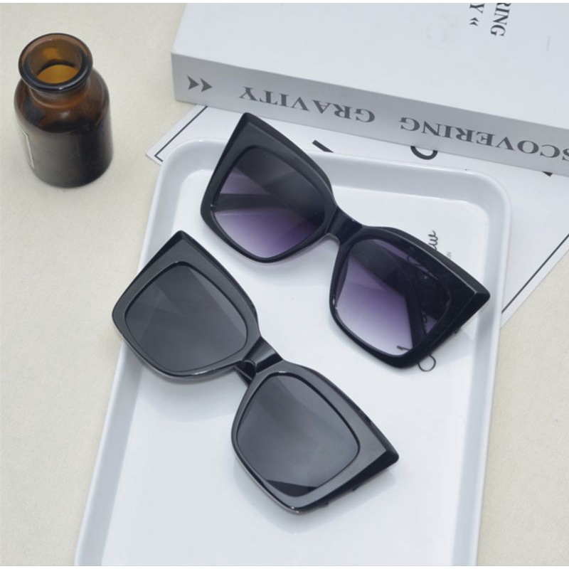 SALE!!!  แว่นตาแฟชั่น แคทอายทรงใหญ่ โอเวอร์ไซส์ แว่นตากันแดด [[มีสินค้าพร้อมส่ง🇹🇭ในไทย]] - รูปที่ 4