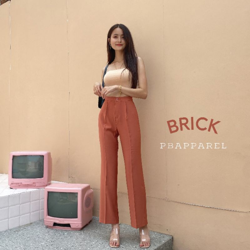 Pbpants ♥️ กางเกงขากระบอก 8 ส่วน ยาว37”