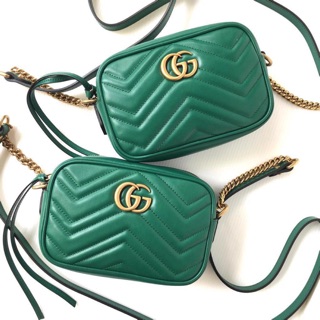 New! Gucci marmont camera sz18 สีเขียวหายากมาก