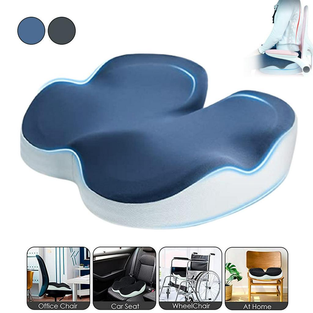 Seat Cushions for Office Chairs, Ergonomic Memory Foam Pressure Relief Seat Cushion for Tailbone, Ba