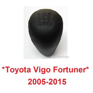 แท้ศูนย์!สีดำ หัวเกียร์ 5 สปีด Toyota Vigo Fortuner 2005-2015 โตโยต้า วีโก้ ฟอร์จูเนอร์ แชมป์ Champ หัวเกียร์กระปุก