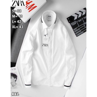 zara เสื้อเชิ้ตแขนยาว