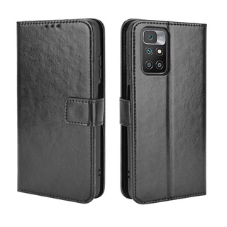 Xiaomi Redmi 10 เคส Leather Case เคสโทรศัพท์ Stand Wallet Redmi 10 Redmi10 เคสมือถือ Cover