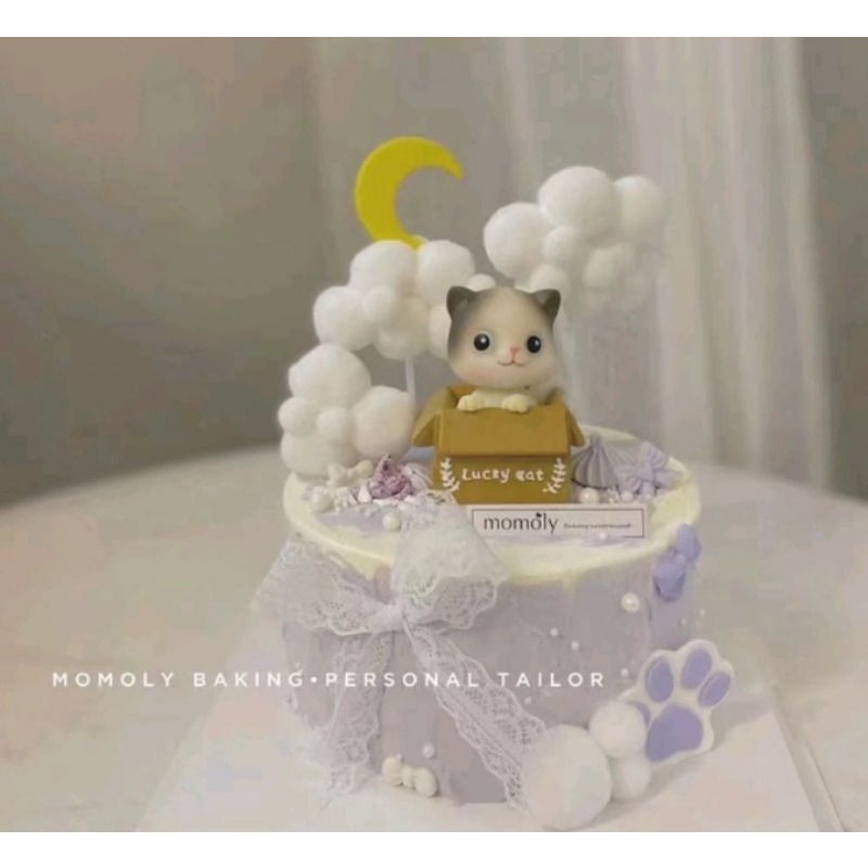 ตุ๊กตาแต่งเค้ก  แมวกล่อง  ใช้แต่งเค้ก - รูปที่ 5
