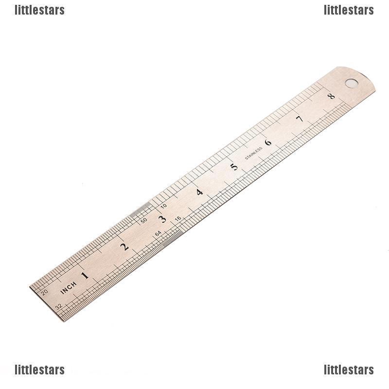 {LUV} CH 20cm Metal Ruler Metric Rule Precision Double Sided Measuring ...