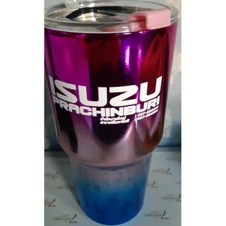 แก้วเก็บความเย็นขนาด แก้เยติ 30oz.  พร้อมฝา แก้วเก็บความเย็นขนาด แก้ว ISUZU PRCHINBURI