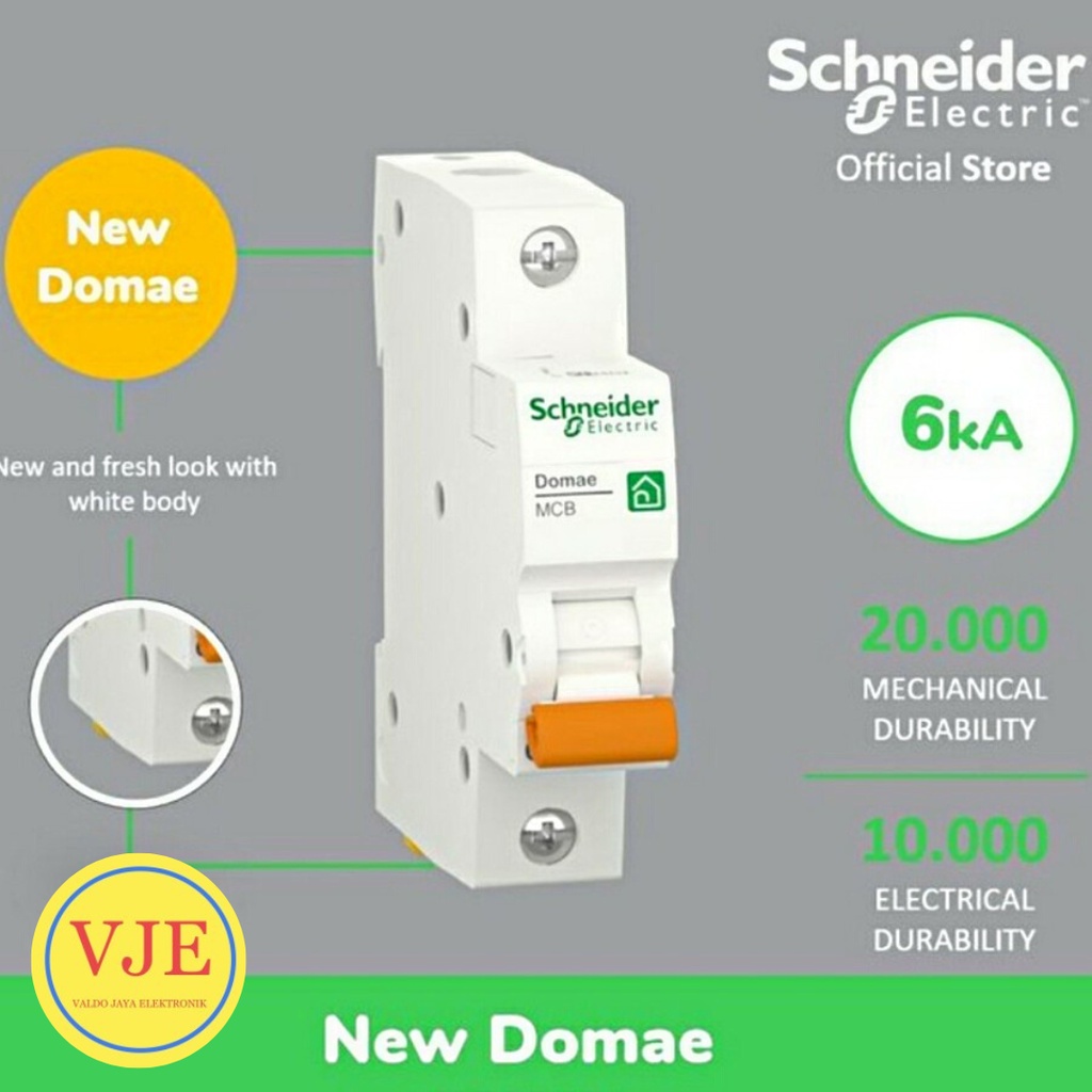 SCHNEIDER MCB 6A 1P MCB SCHNEIDER 1P 6A Domae