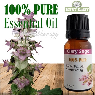[10 mL.] 100% Pure Essential Oil น้ำมันหอมระเหยคลารีเสจ (Clary Sage) บริสุทธิ์ 100% ไม่ผสม (ไม่ใช่กลิ่นสังเคราะห์)