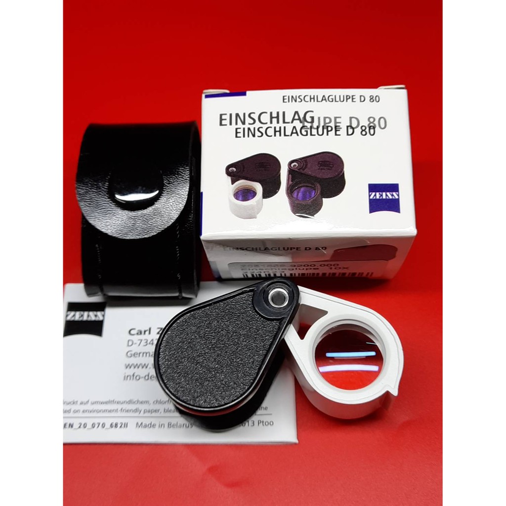 Zeiss​ winkel​ D80 Triplet Lens Made In bararus 10x18mm สีดำ/ขาว