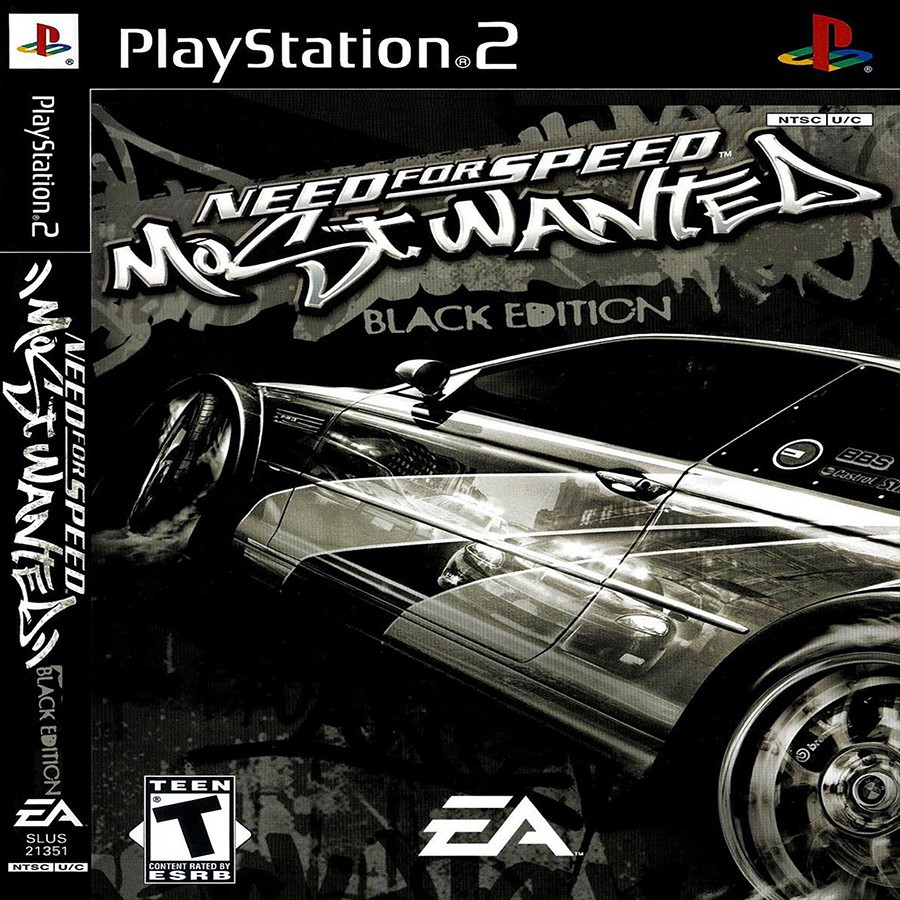 Need for Speed Most Wanted - Black Edition ps2 แผ่นเกมps2 เกมเพล2 เกมรถแข่ง