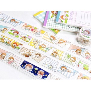 Molinta Masking Tape "Corner Corner" เทปแบบแปะมุมเหมือนน้องโผล่มาหาเรา น่ารักสุดๆ