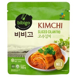 บิบิโก กิมจิผักชีหั่น 100 กรัมBIBIGO SLICED CILANTRO KIMCHI 100G