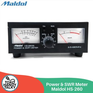 Power &amp; SWR METER MALDOL HS-260 ใหม่