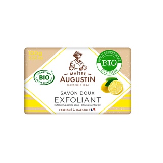 Maitre Augustin Exfoliating gentle soap Citrus essential oil สบู่ขัดผิวออแกนิค ซิทรัส เอสเซนเชี่ยลออย (100 g)