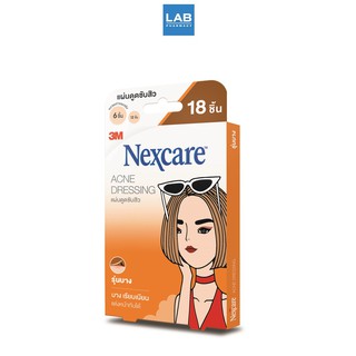 3M Nexcare Acne Dressing - แผ่นซับสิว รุ่นบาง 1 กล่อง บรรจุ 18 ชิ้น