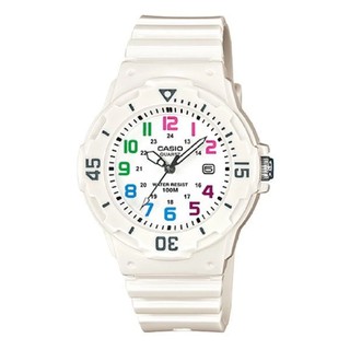 Casio Standard นาฬิกาข้อมือผู้หญิง สีขาว สายเรซิน รุ่น LRW-200H-7BVDF