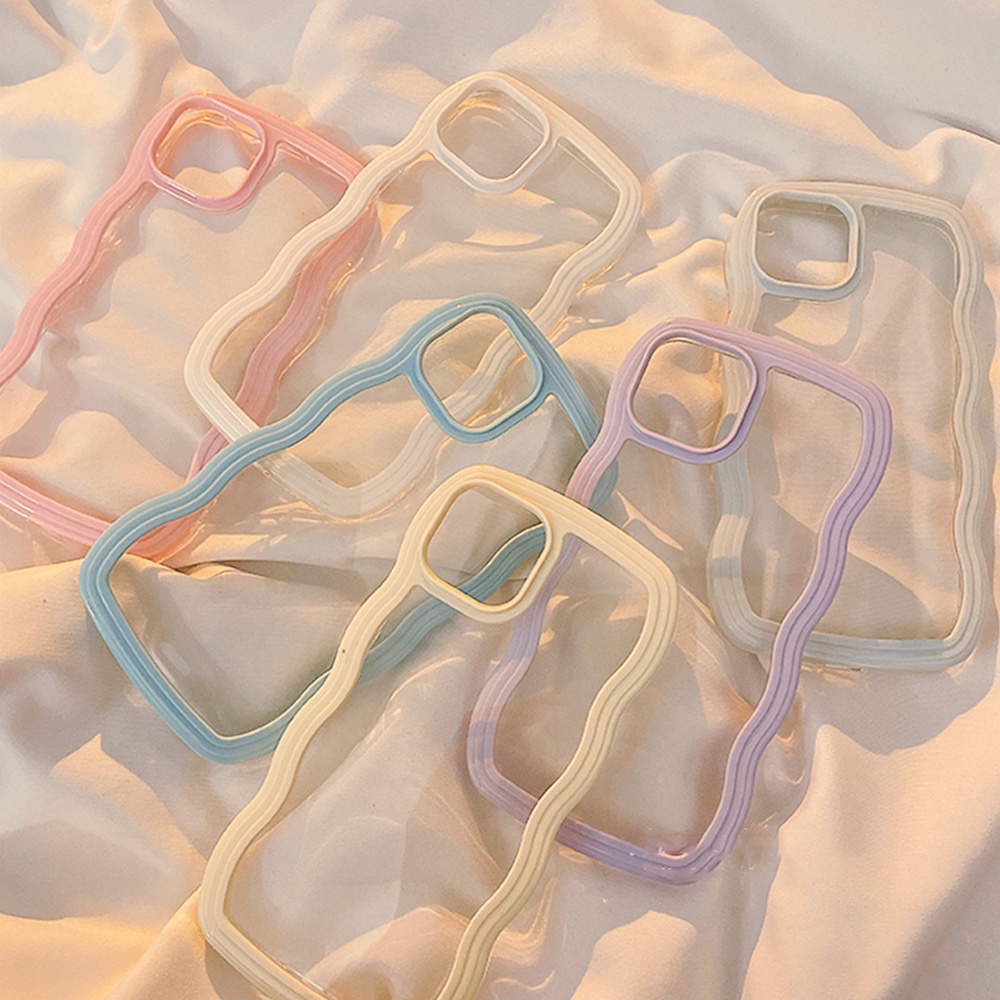 สีลูกกวาดแฟชั่นที่เรียบง่ายสำหรับ for iPhone 11 13 14 Pro Max 8 7 Plus 12 13 Pro Max XR X Xs Max โทรศัพท์มือถือกรณี
