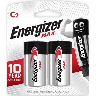 ถ่าน "C" Alkaline Energizer(USA)แท้ (E93) มีมอก. MAX กล่องมี12ก้อน(กล่องละ)