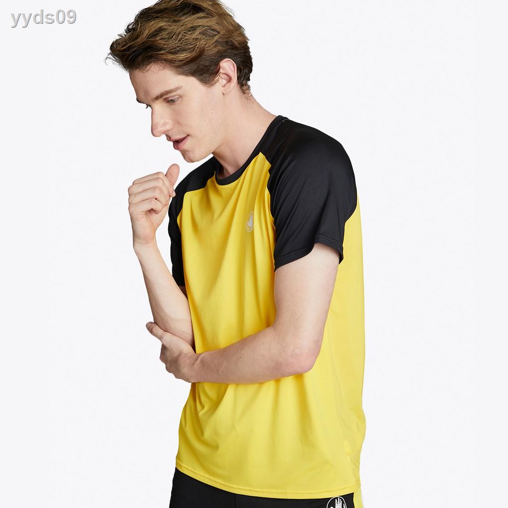 ﹊✸BODY GLOVE Men's SC Drycool T-Shirt เสื้อยืด ผู้ชาย สีเหลือง-00