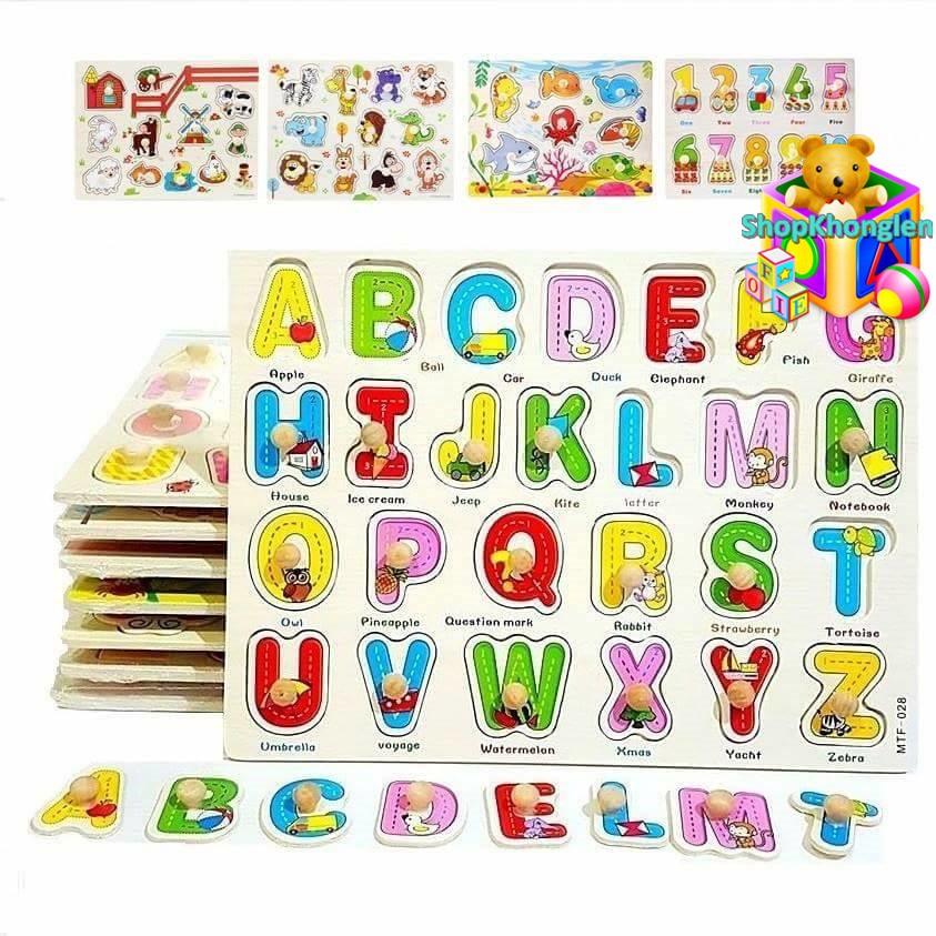 หมุดไม้เสริมความรู้  พร้อมส่งเยอะมากจ้า abc 1-20