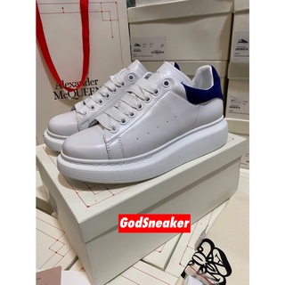 [ พร้อมส่ง ] M-cqueen Oversized " White Blue " Size 36 - 45 [ ORI ]