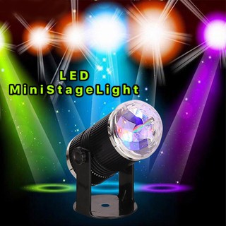 LED MINI STAGE LIGHT ไฟดิสโก้ ไฟปาร์ตี้ ไฟกระพริบตามจังหวะเพลง ไฟหมุน ไฟดิสโก้เทค ไฟเทค ไฟเธค 435S