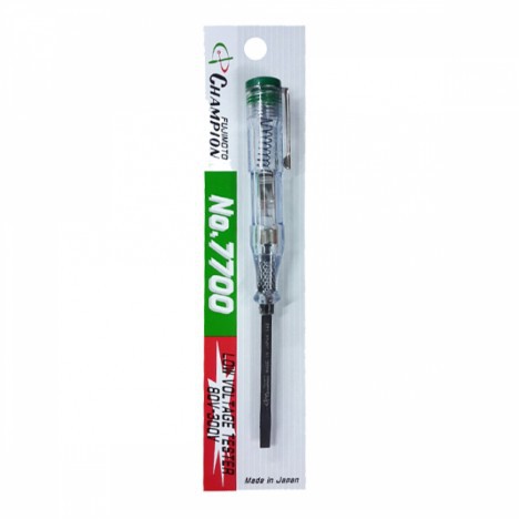 Champion ไขควงวัดไฟ ขนาด 4 นิ้ว No.7700 แกนดำ ของแท้จากญี่ปุ่น