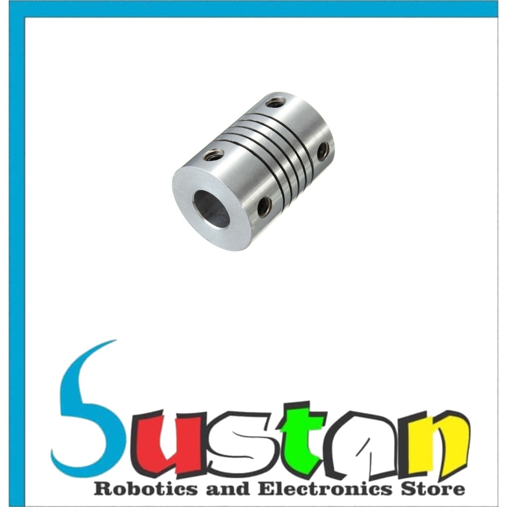 ข้อต่อแบบยืดหยุ่น D19 L25 8x10MM Coupler แคลมป์เพลาอลูมิเนียม