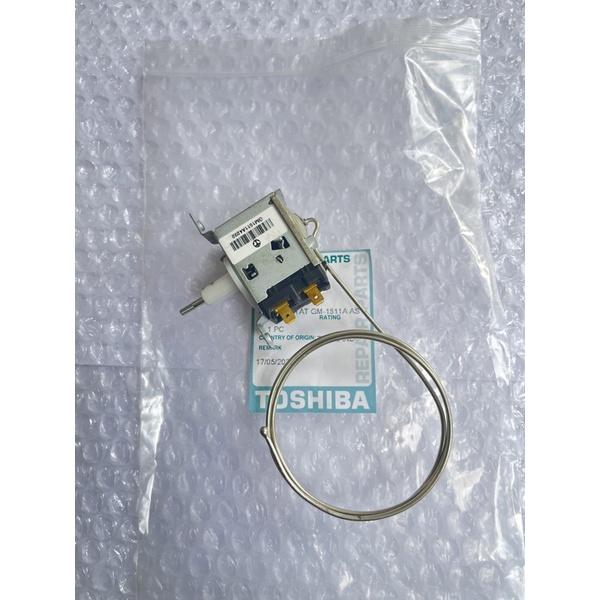 เทอร์โมสตัทตู้เย็นTOSHIBA )ของแท้สินค้าใหม่แบสองขากดละลาย GM-1511A ( B21 )