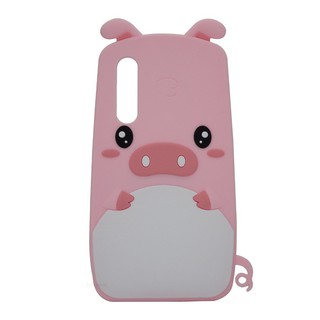 Huawei P30 / P30 Lite Nova 4e / P30 Pro การ์ตูนน่ารักสีชมพูลูกหมูปกกรณีท้องสีขาวหมู Soft ซิลิโคนโทรศัพท์กลับกรณี