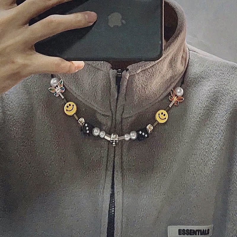 สร้อยคอแฟชั่น จี้รูปผี้เสื้อ หัวกระโหลก สไตล์ฮิปฮอป