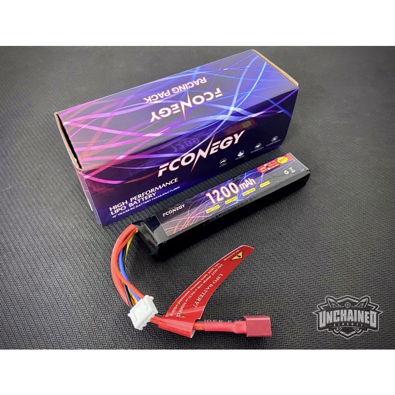 Fconegy แบต Lipo 1200mah 3s 11.1v 20c / 2s 7.4v 20c