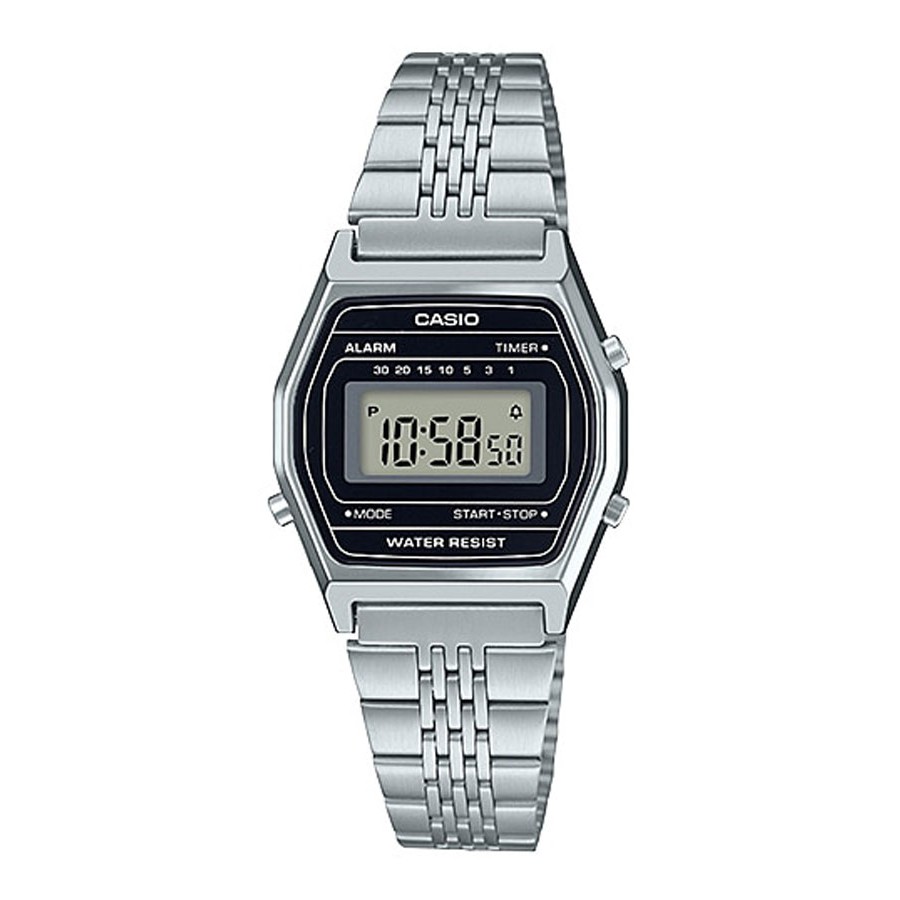 Casio Standard นาฬิกาข้อมือผู้หญิง สายสแตนเลส รุ่น LA690WA-1 - สีเงิน